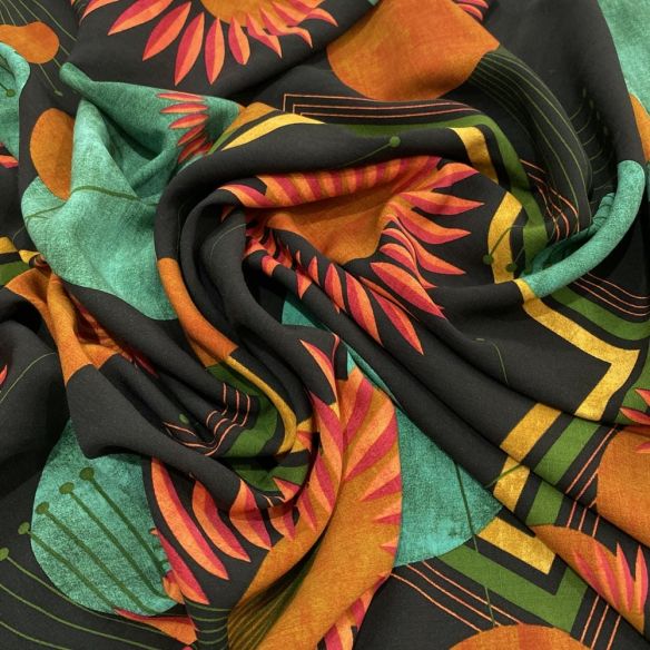 Tecido Viscolinho Estampado Quadros e Poá • Luema Tecidos