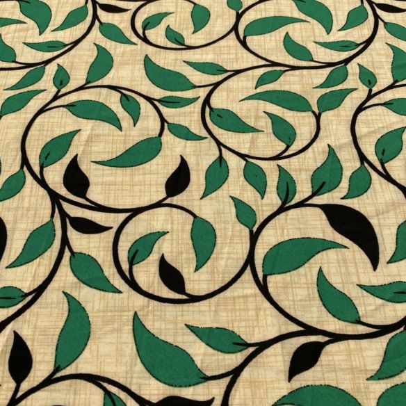Tecido Liganete Estampada Raminhos Fundo Bege • Luema Tecidos Tecido Liganete Estampada Raminhos Fundo Bege • Luema Tecidos