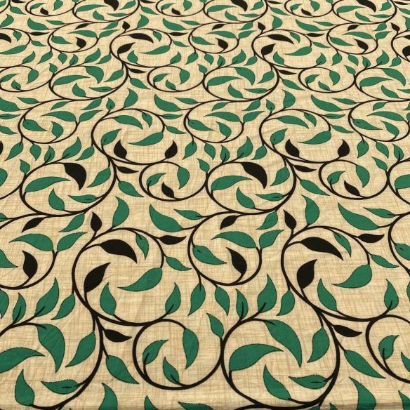 Tecido Liganete Estampada Raminhos Fundo Bege • Luema Tecidos Tecido Liganete Estampada Raminhos Fundo Bege • Luema Tecidos
