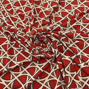 Tecido Liganete Estampada Abs Vermelho Tecido Liganete Estampada Abs Vermelho • Luema Tecidos