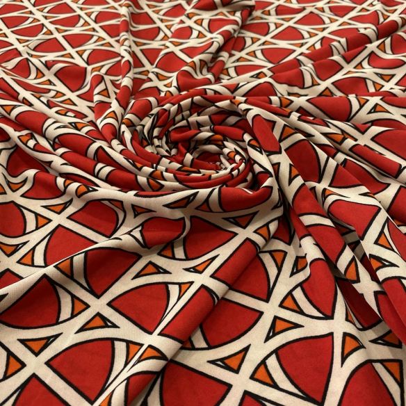 Tecido Liganete Estampada Abs Vermelho • Luema Tecidos