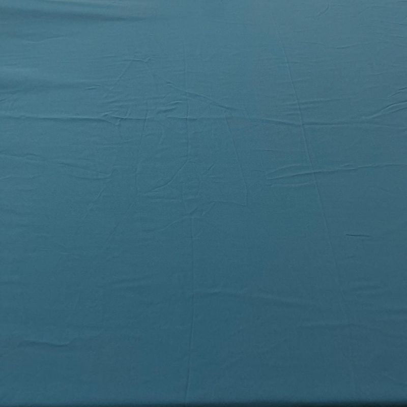 Tecido Crepe de Chine Seda Pura Azul Dust • Luema Tecidos