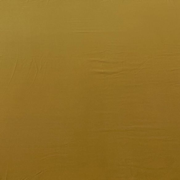 Tecido Crepe de Chine Seda Pura Amarelo Ocre • Luema Tecidos