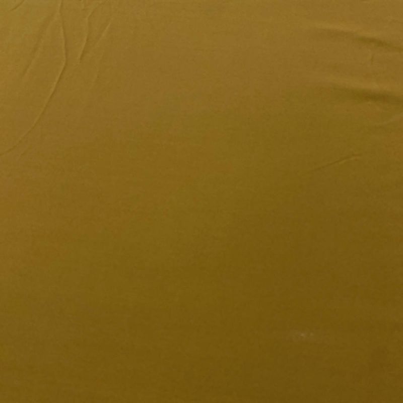Tecido Crepe de Chine Seda Pura Amarelo Ocre • Luema Tecidos