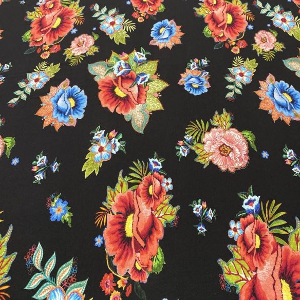 Tecido Viscolycra Estampada Flores Colorido • Luema Tecidos Tecido Viscolycra Estampada Flores Colorido • Luema Tecidos