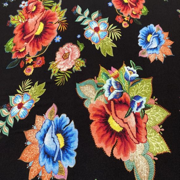 Tecido Viscolycra Estampada Flores Colorido • Luema Tecidos Tecido Viscolycra Estampada Flores Colorido • Luema Tecidos