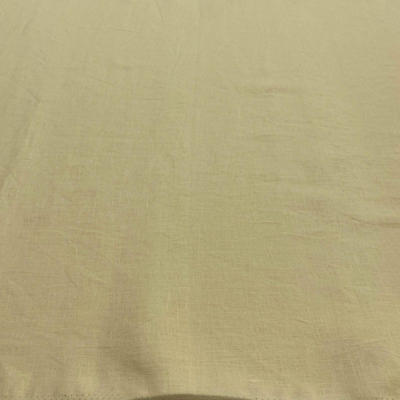 Tecido Linho Puro Creme • Luema Tecidos