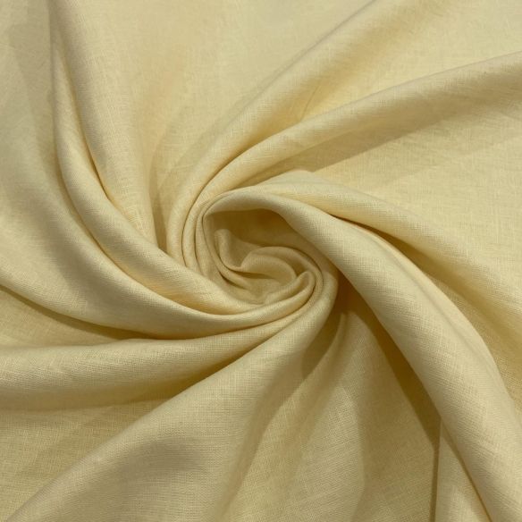 Tecido Linho Puro Creme • Luema Tecidos