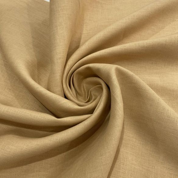 Tecido Linho Puro Areia • Luema Tecidos
