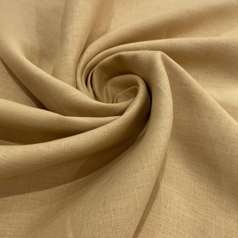Tecido Linho Puro Areia • Luema Tecidos
