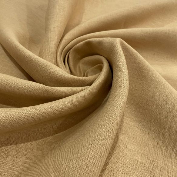 Tecido Linho Puro Areia • Luema Tecidos