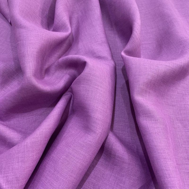 Tecido Linho Puro Lavanda • Luema Tecidos Tecido Linho Puro Lavanda • Luema Tecidos
