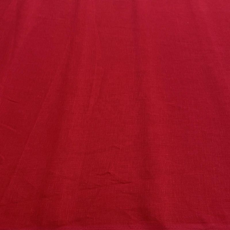 Tecido Linho Puro Vermelho Cereja • Luema Tecidos Tecido Linho Puro Vermelho Cereja • Luema Tecidos