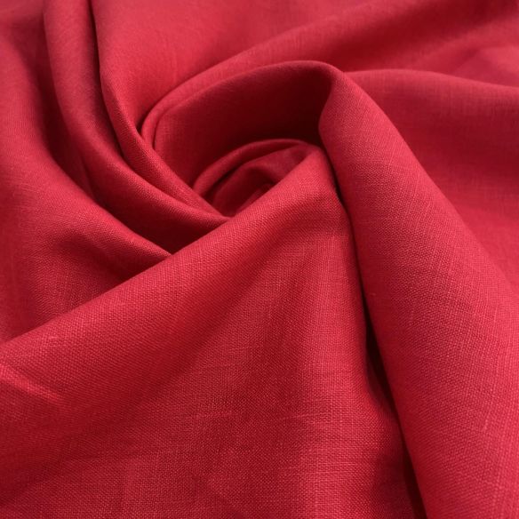 Tecido Linho Puro Vermelho Cereja • Luema Tecidos Tecido Linho Puro Vermelho Cereja • Luema Tecidos