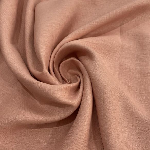Tecido Linho Puro Rosê • Luema Tecidos