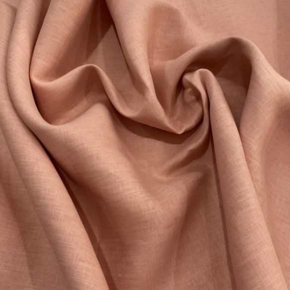 Tecido Linho Puro Rosê • Luema Tecidos