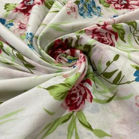 Tecido Cambraia de Algodão Floral Colorido • Luema Tecidos 2