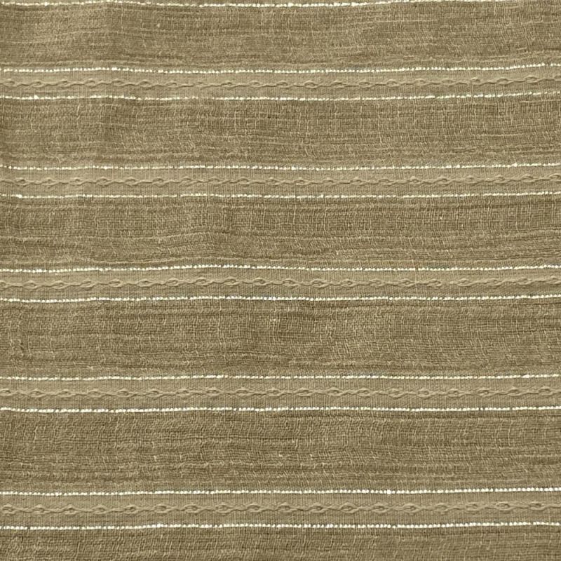 Tecido Cambraia de Algodão Listrado Marrom Com Lurex • Luema Tecidos
