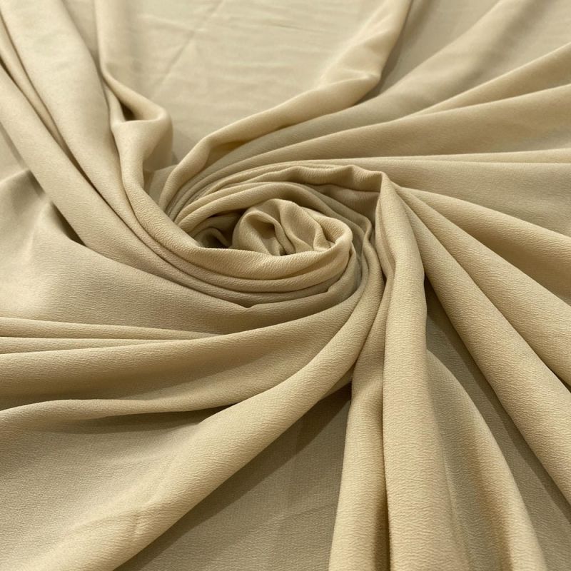 Tecido Crepe de Chine Seda Pura Liso Nude • Luema Tecidos Tecido Crepe de Chine Seda Pura Liso Nude • Luema Tecidos
