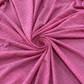 Tecido Laise de algodão Bordada Rosa Chiclete Tecido Laise de algodão Bordada Rosa Chiclete • Luema Tecidos