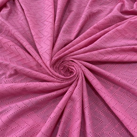 Tecido Laise de algodão Bordada Rosa Chiclete • Luema Tecidos Tecido Laise de algodão Bordada Rosa Chiclete • Luema Tecidos