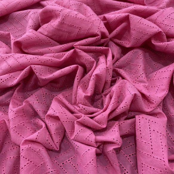 Tecido Laise de algodão Bordada Rosa Chiclete • Luema Tecidos Tecido Laise de algodão Bordada Rosa Chiclete • Luema Tecidos