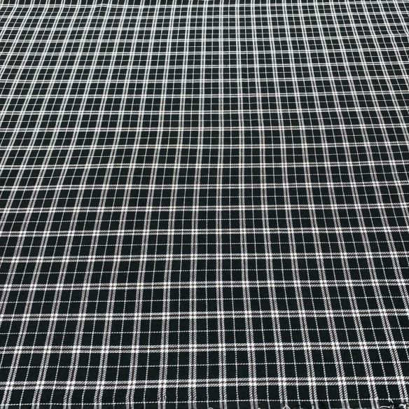 Tecido Flanela Xadrez Preto Branco e Fio Marrom • Luema Tecidos Tecido Flanela Xadrez Preto Branco e Fio Marrom • Luema Tecidos
