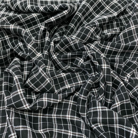 Tecido Flanela Xadrez Preto Branco e Fio Marrom • Luema Tecidos Tecido Flanela Xadrez Preto Branco e Fio Marrom • Luema Tecidos