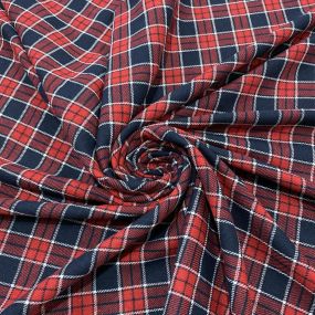 Tecido Flanela Xadrez Vermelho e Azul Marinho Tecido Flanela Xadrez Vermelho e Azul Marinho • Luema Tecidos