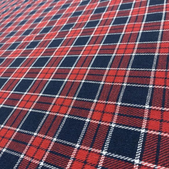 Tecido Flanela Xadrez Vermelho e Azul Marinho • Luema Tecidos Tecido Flanela Xadrez Vermelho e Azul Marinho • Luema Tecidos