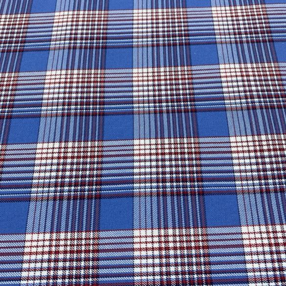 Tecido Flanela Xadrez Azul e Branco • Luema Tecidos