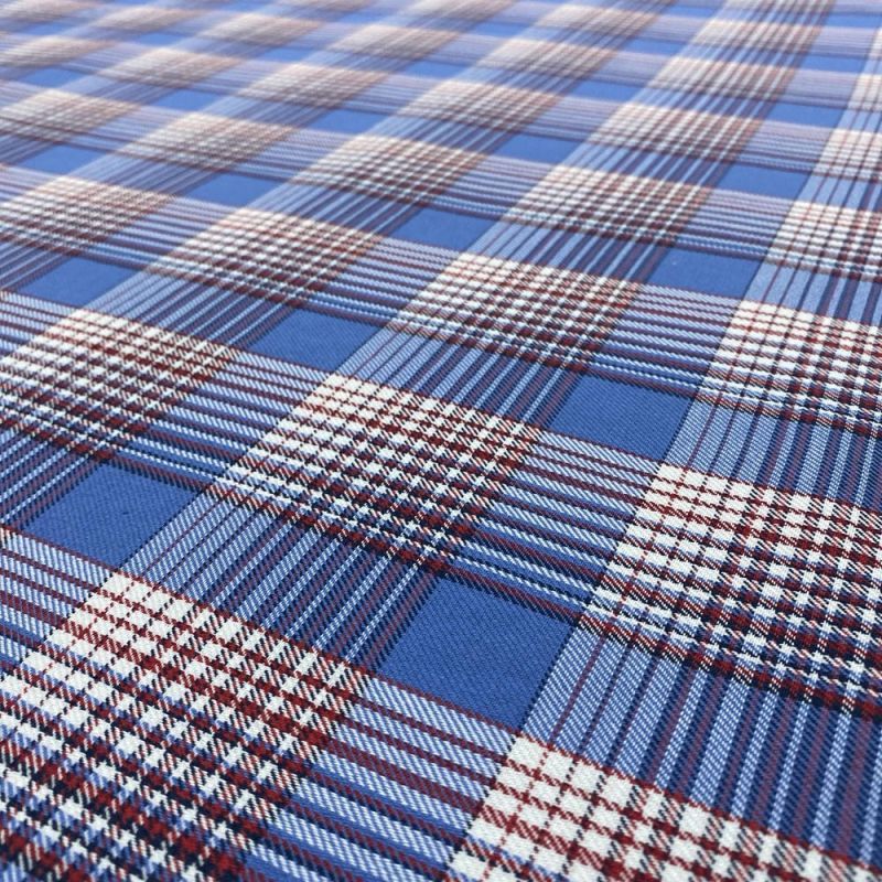 Tecido Flanela Xadrez Azul e Branco • Luema Tecidos