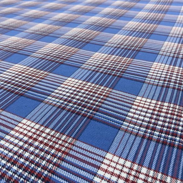 Tecido Flanela Xadrez Azul e Branco • Luema Tecidos