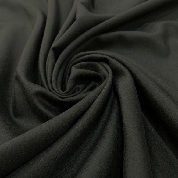 Tecido Lã Pura Fria Classic Flanel Preto • Luema Tecidos