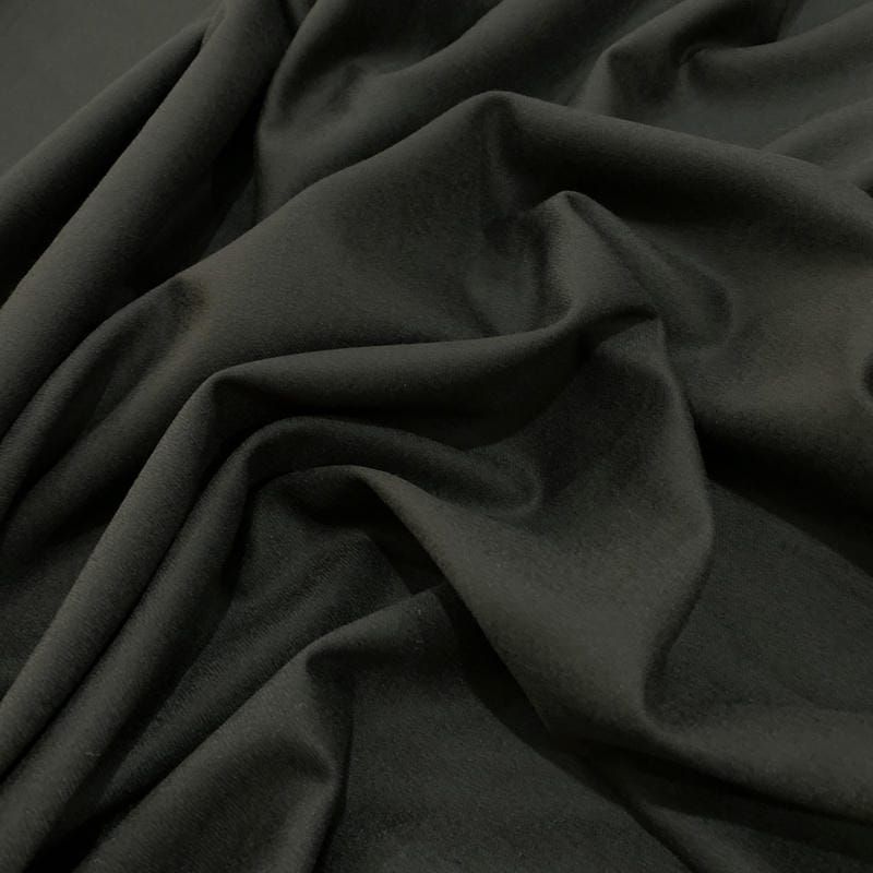 Tecido Lã Pura Classic Flanel Preto • Luema Tecidos