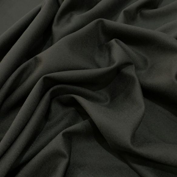 Tecido Lã Pura Fria Classic Flanel Preto • Luema Tecidos