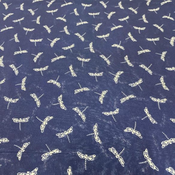 Tecido Musseline Estampado Libélulas • Luema Tecidos