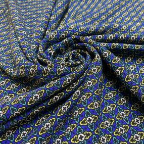Tecido Viscose Estampada Fractal Azul Tecido Viscose Estampada Fractal Azul • Luema Tecidos 2