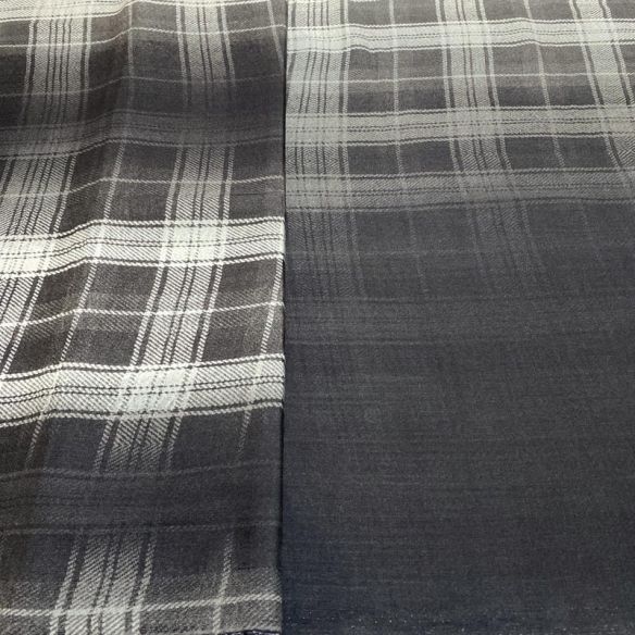 Tecido Viscose Xadrez Barrado Preto e Branco • Luema Tecidos