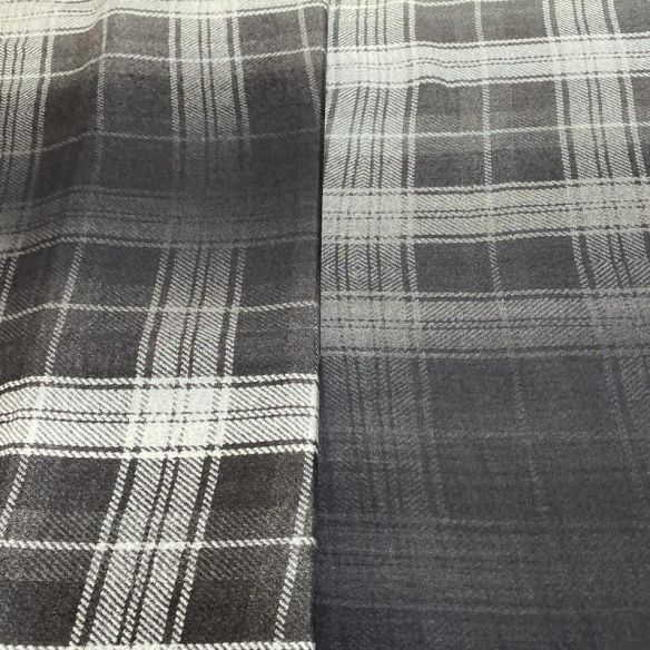 Tecido Viscose Xadrez Barrado Preto e Branco • Luema Tecidos