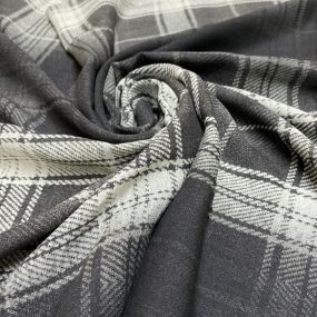 Tecido Viscose Xadrez Barrado Preto e Branco Tecido Viscose Xadrez Barrado Preto e Branco • Luema Tecidos 2