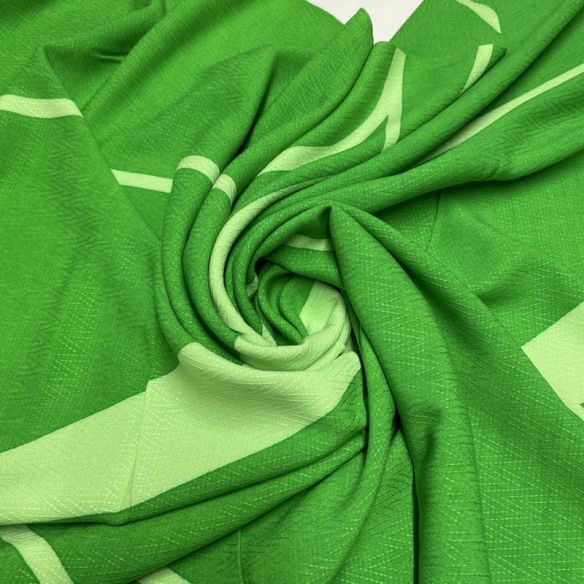 Tecido Viscose Jacquard Riscas Verde • Luema Tecidos