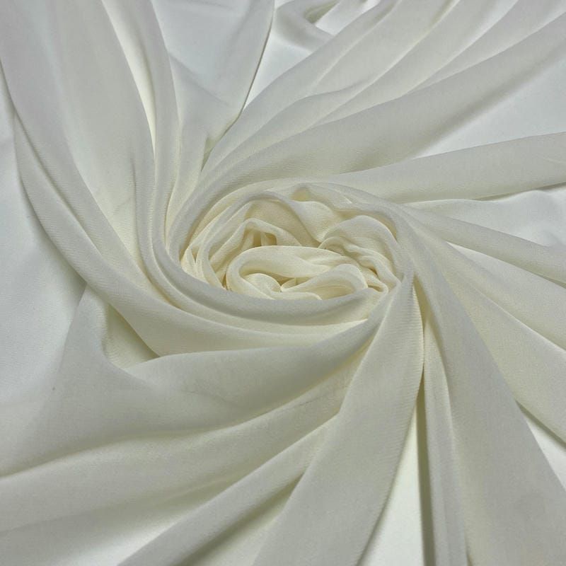 Tecido Musseline Liso Off White • Luema Tecidos