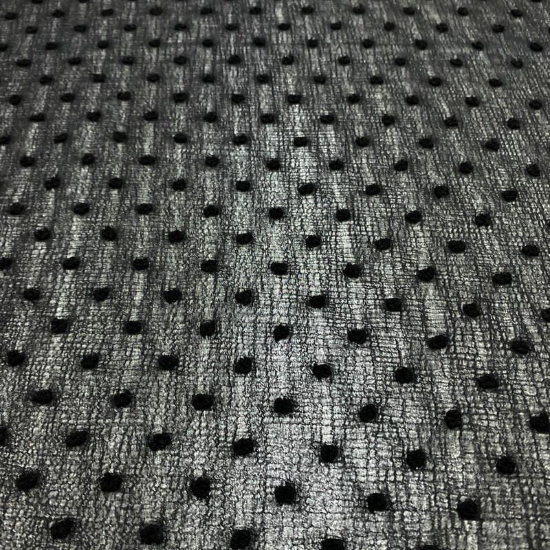 Tecido Musseline Liso Preto Poá • Luema Tecidos