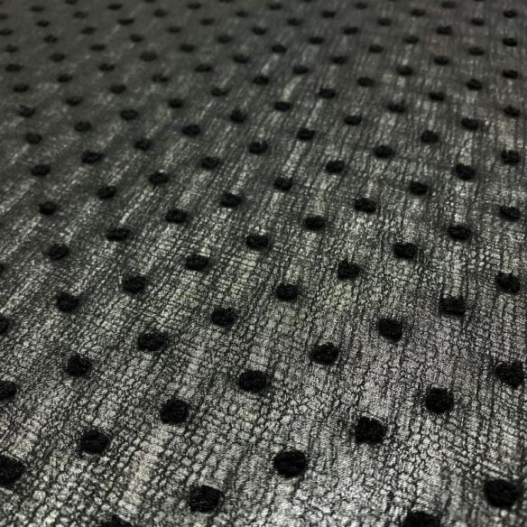 Tecido Musseline Liso Preto Poá • Luema Tecidos