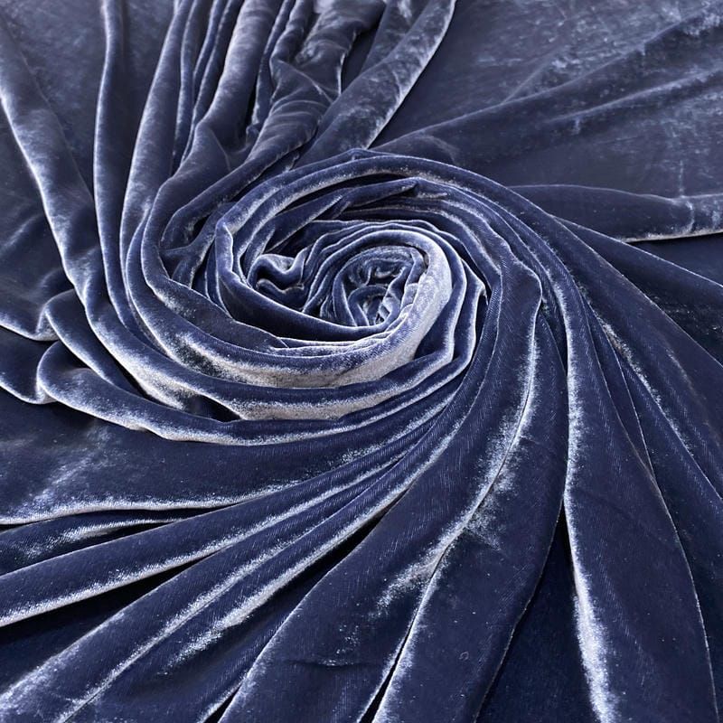 Tecido Veludo Alemão Azul Petróleo • Luema Tecidos