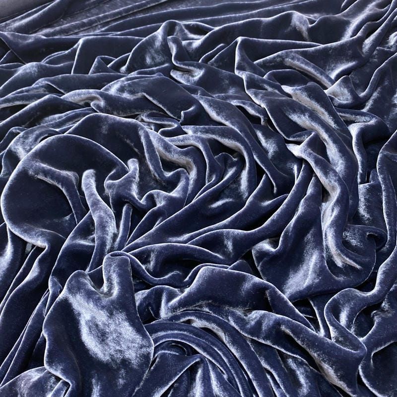 Tecido Veludo Alemão Azul Petróleo • Luema Tecidos