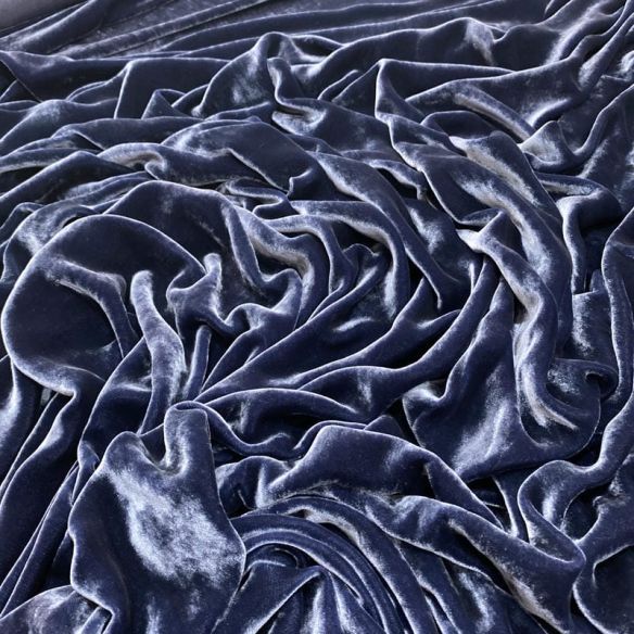 Tecido Veludo Alemão Azul Petróleo • Luema Tecidos