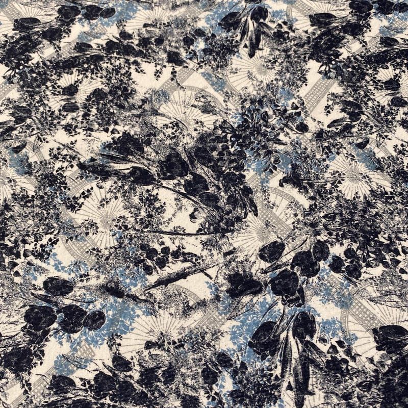 Tecido Viscolycra Estampada Floral Abstrato • Luema Tecidos