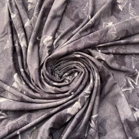 Tecido Viscolycra Estampada Arraias Cinza Tecido Viscolycra Estampada Arraias Cinza • Luema Tecidos